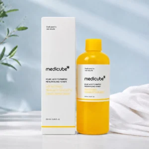 تونر روشن کننده کوجیک اسید و زردچوبه مدی کیوب حجم 250 میلی لیتر MEDICUBE